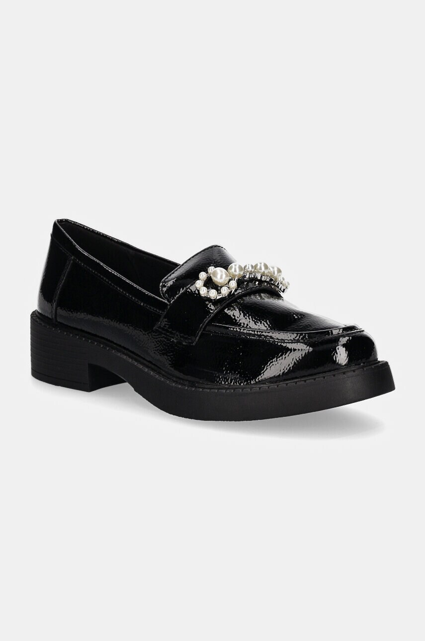 Aldo mocasini DINARA femei, culoarea negru, cu toc plat, 13806014 DINARA