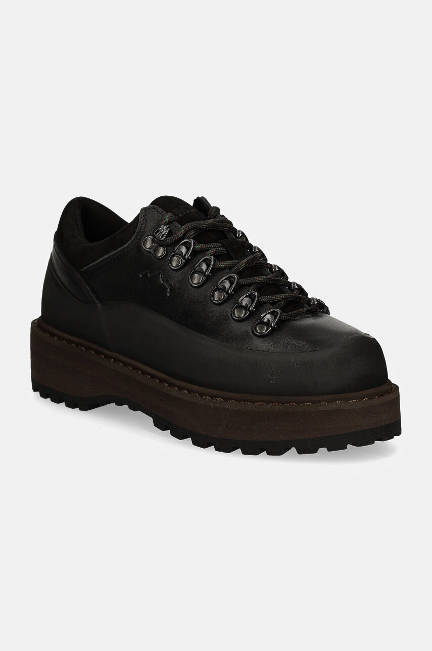 Diemme pantofi din nubuc Cornaro Due Gomma culoarea negru, DI24FWCOW-F04L007BLK