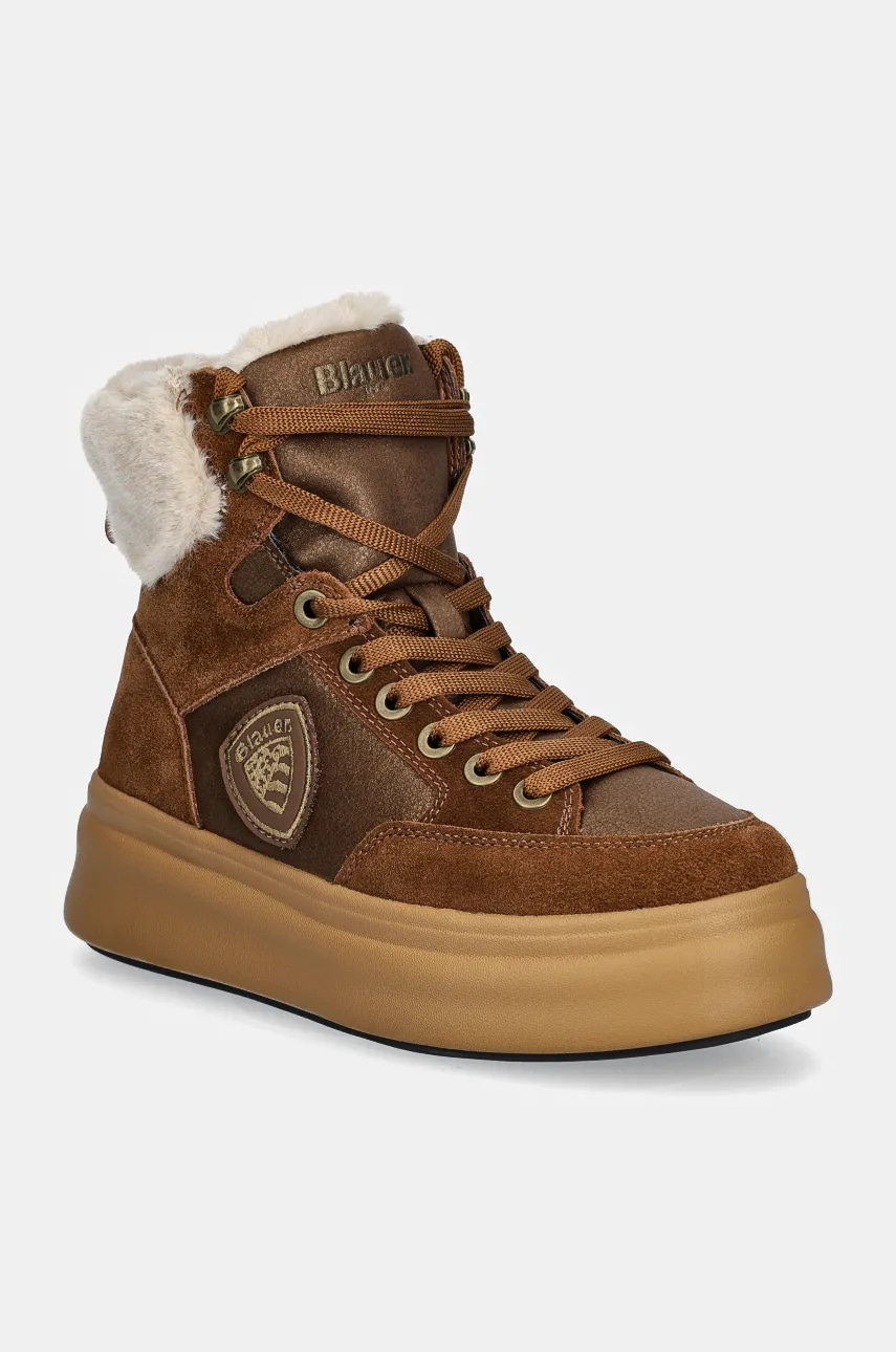 Blauer pantofi EMERY femei, culoarea maro, cu platforma, izolare usoara, F4EMERY01.SHE Blauer pantofi EMERY femei, culoarea maro, cu platforma, izolare usoara, F4EMERY01.SHE