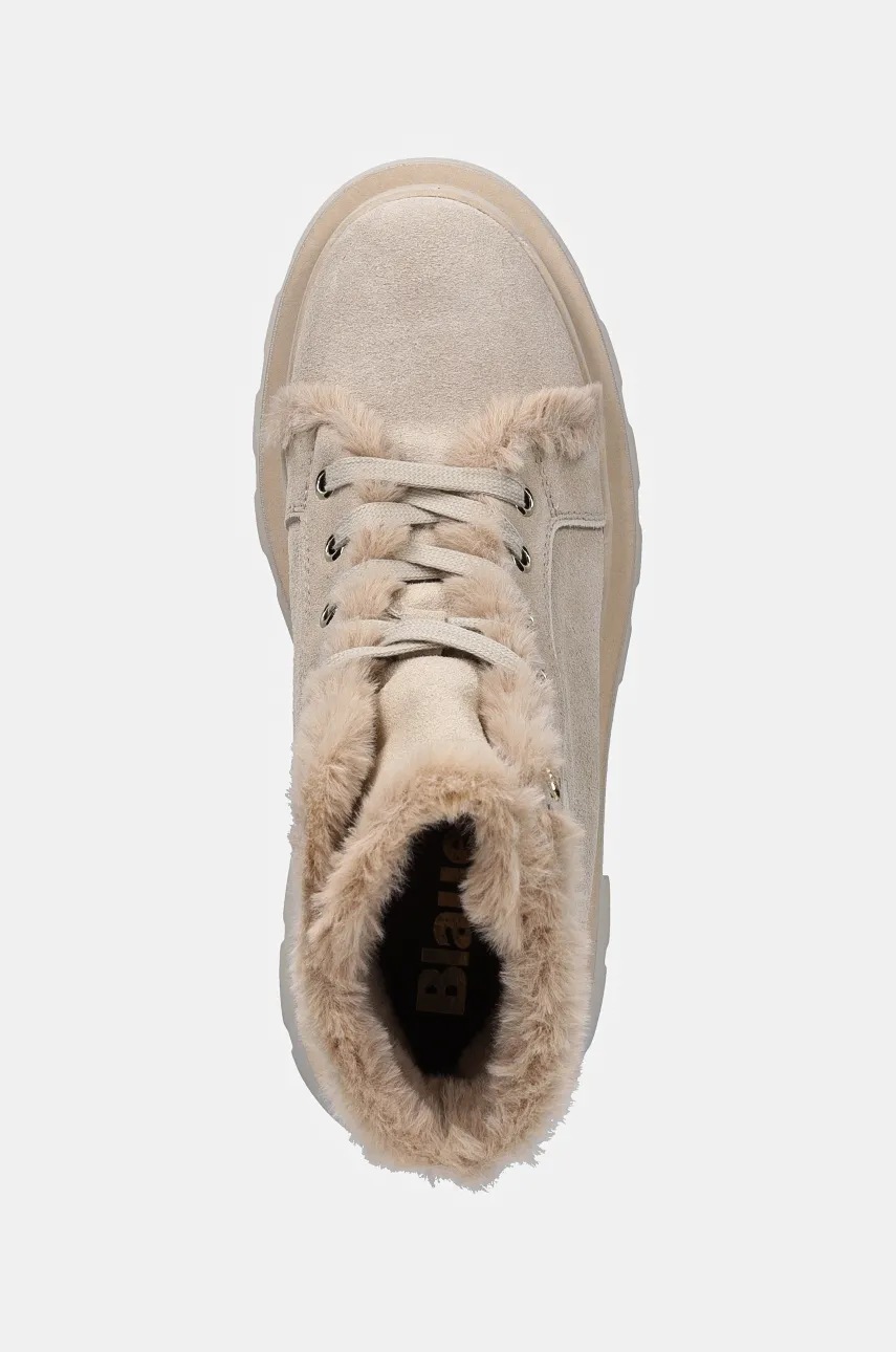 Σουέτ μπότες Blauer KIMMEL γυναικείες, χρώμα: μπεζ, F4KIMMEL06.SUE φωτογραφία