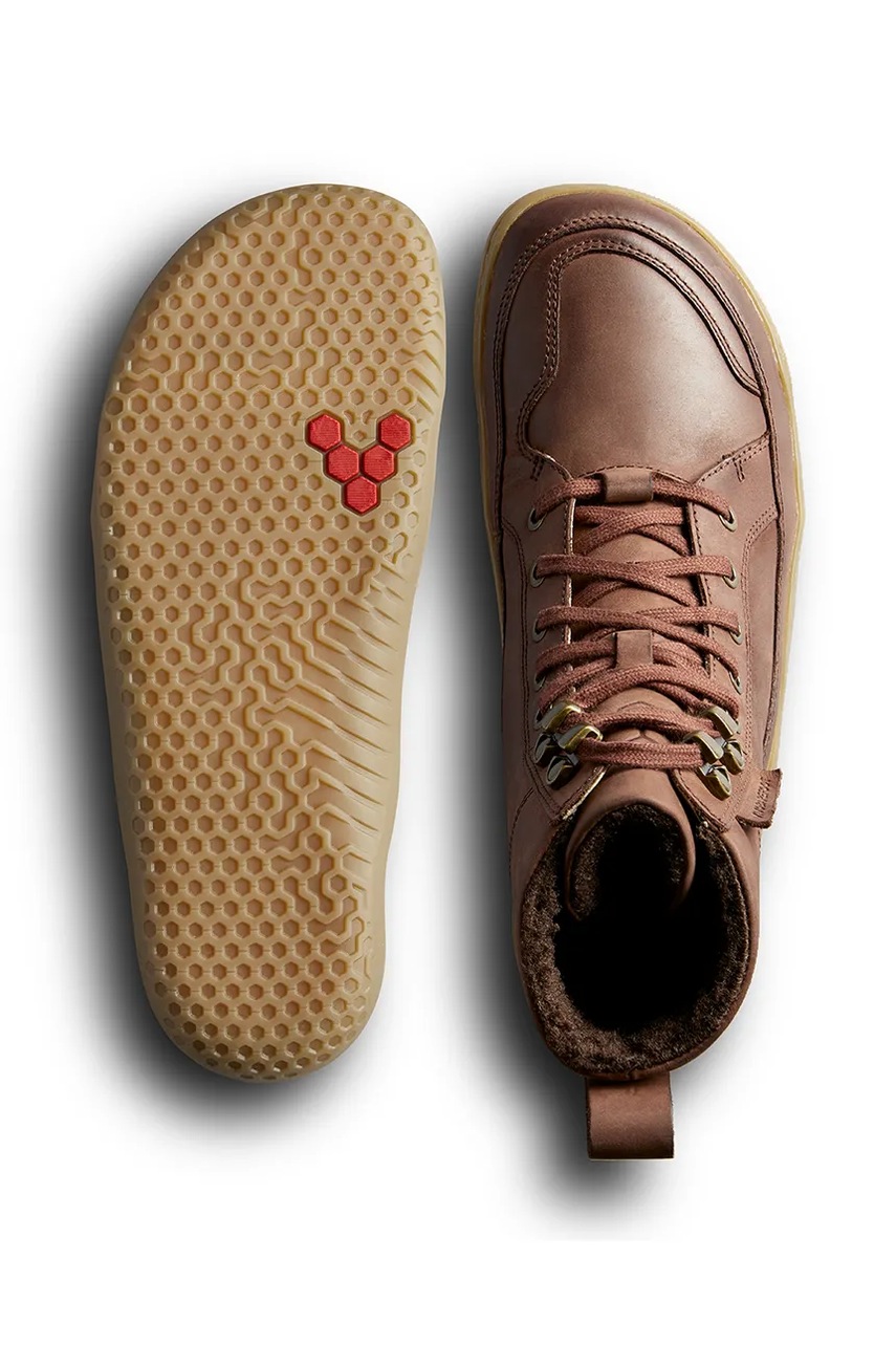 Δερμάτινες μπότες Vivobarefoot GOBI BOOT WARMLINED χρώμα: καφέ, 209439 φωτογραφία