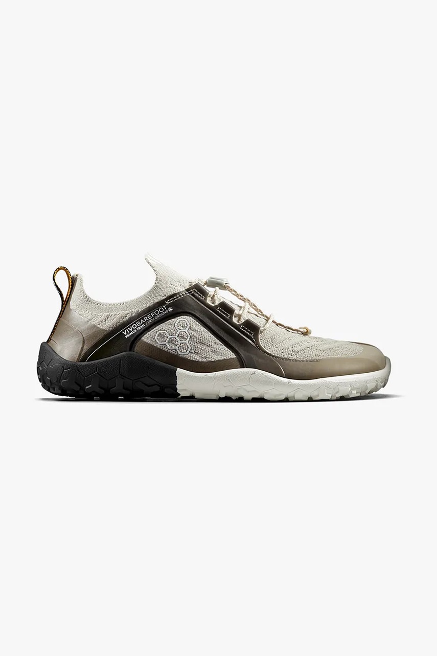 Vivobarefoot pantofi Primus Trail Knit FG femei, culoarea bej, 209099