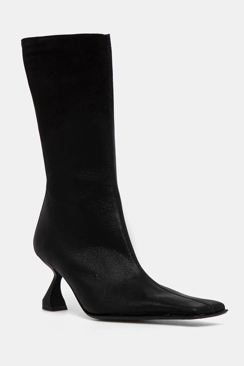 Miista ghete de piele Pearl femei, culoarea negru, cu toc cui, MI_5594 Miista ghete de piele Pearl femei, culoarea negru, cu toc cui, MI_5594