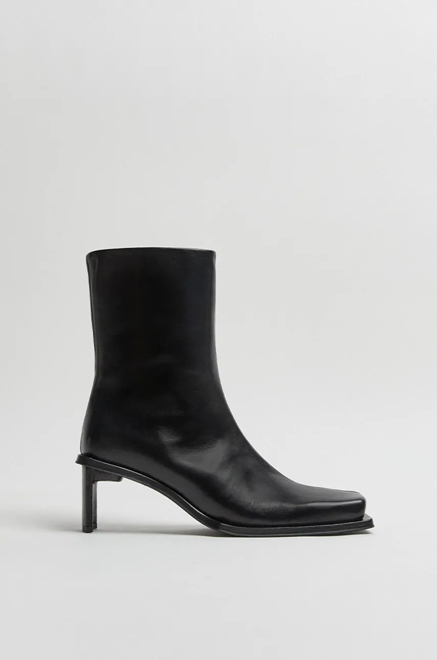 Miista cizme de piele Brenda femei, culoarea negru, cu toc drept, MI_3429 Miista cizme de piele Brenda femei, culoarea negru, cu toc drept, MI_3429