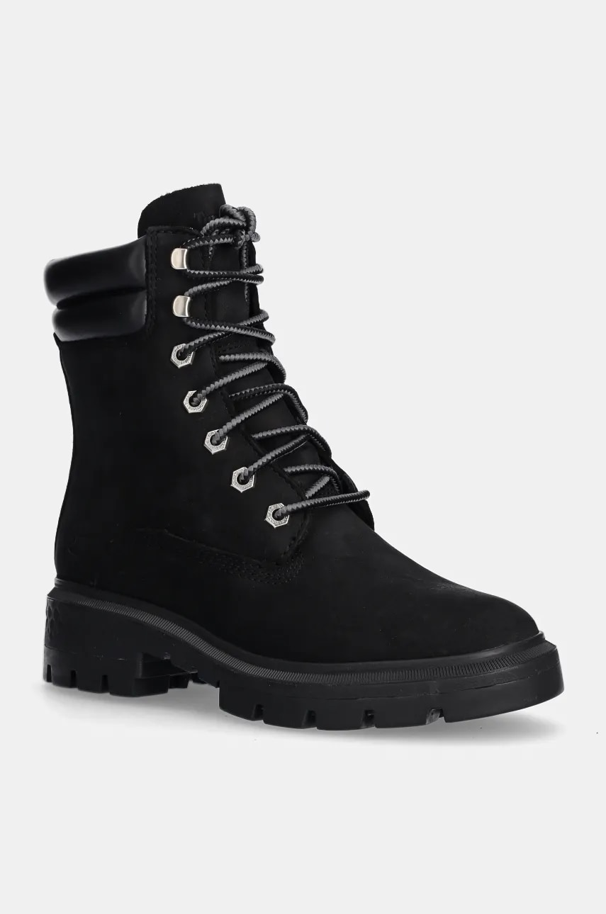 Timberland bocanci Cortina Valley femei, culoarea negru, cu platforma, TB1A5NBY0151