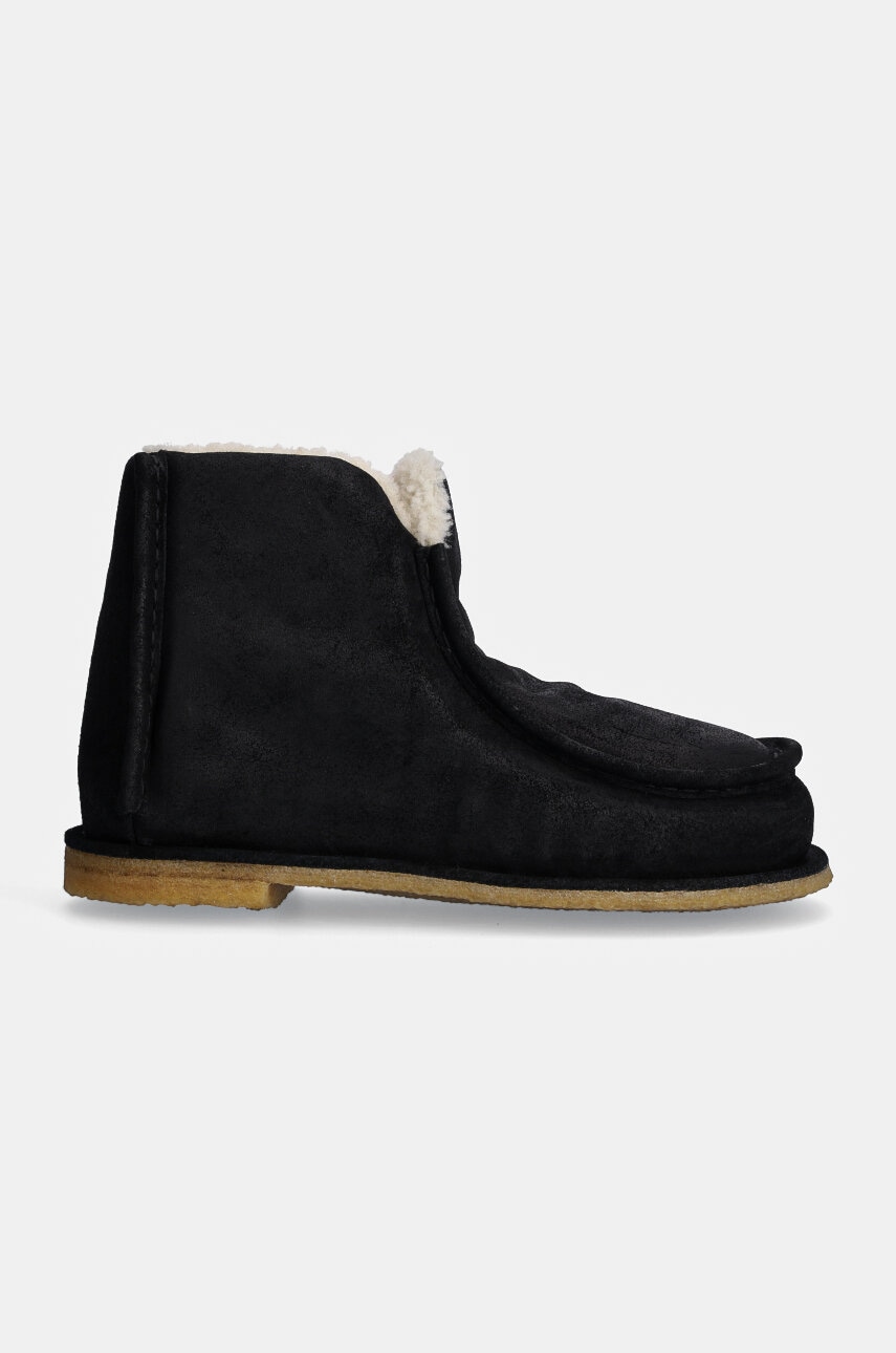 Μπότες χιονιού σουέτ JW Anderson Ankle Boot γυναικείες, χρώμα: μαύρο, ANW43065A φωτογραφία