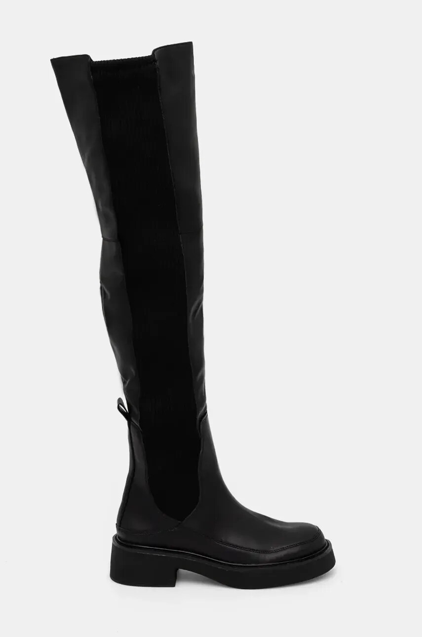 Desigual cizme LENA femei, culoarea negru, cu platforma, 24WSTP04 2000