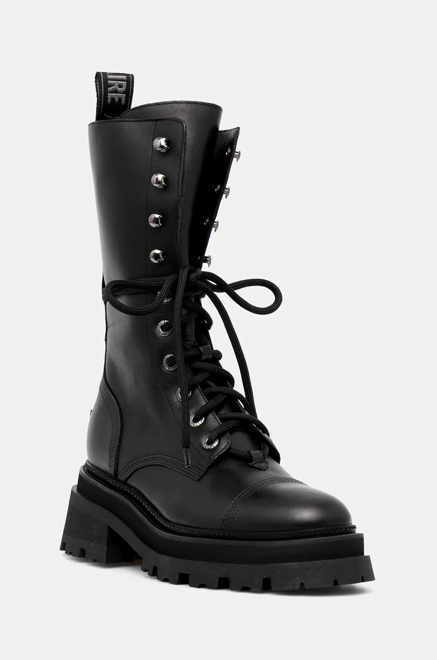 

Кожени кубинки ZADIG&VOLTAIRE Ride в черно с платформа SWCT00807, Черен