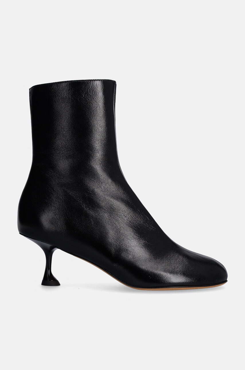 Δερμάτινες μπότες Proenza Schouler Tee Ankle γυναικείες, χρώμα: μαύρο, PS43232A φωτογραφία