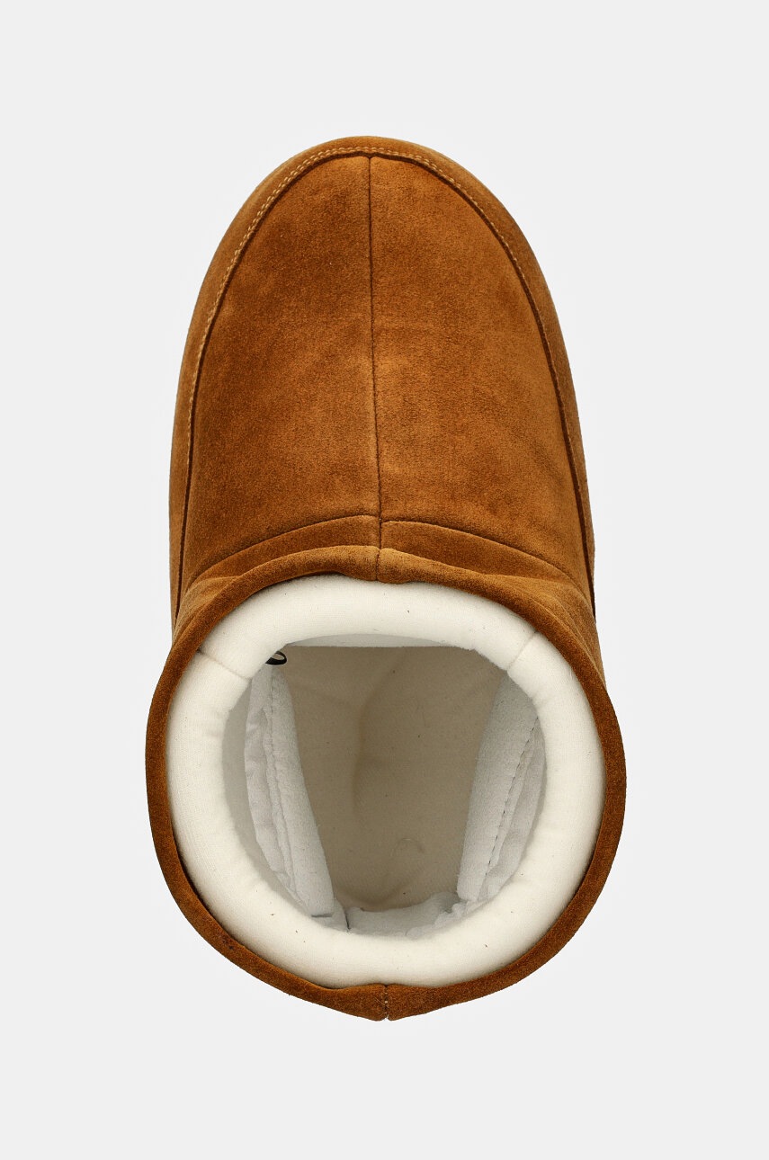 Μπότες χιονιού σουέτ Moon Boot Icon Low Nolace Suede χρώμα: καφέ, 80D1409400-M008 φωτογραφία
