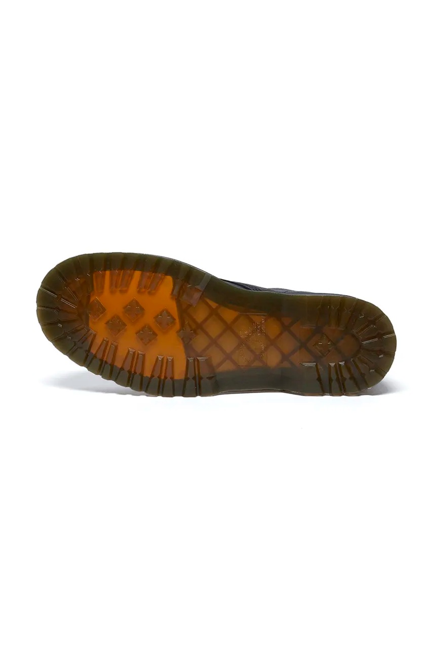 Шкіряні черевики Dr. Martens 1460 WL колір чорний на плоскому ходу утеплені DM31873001 