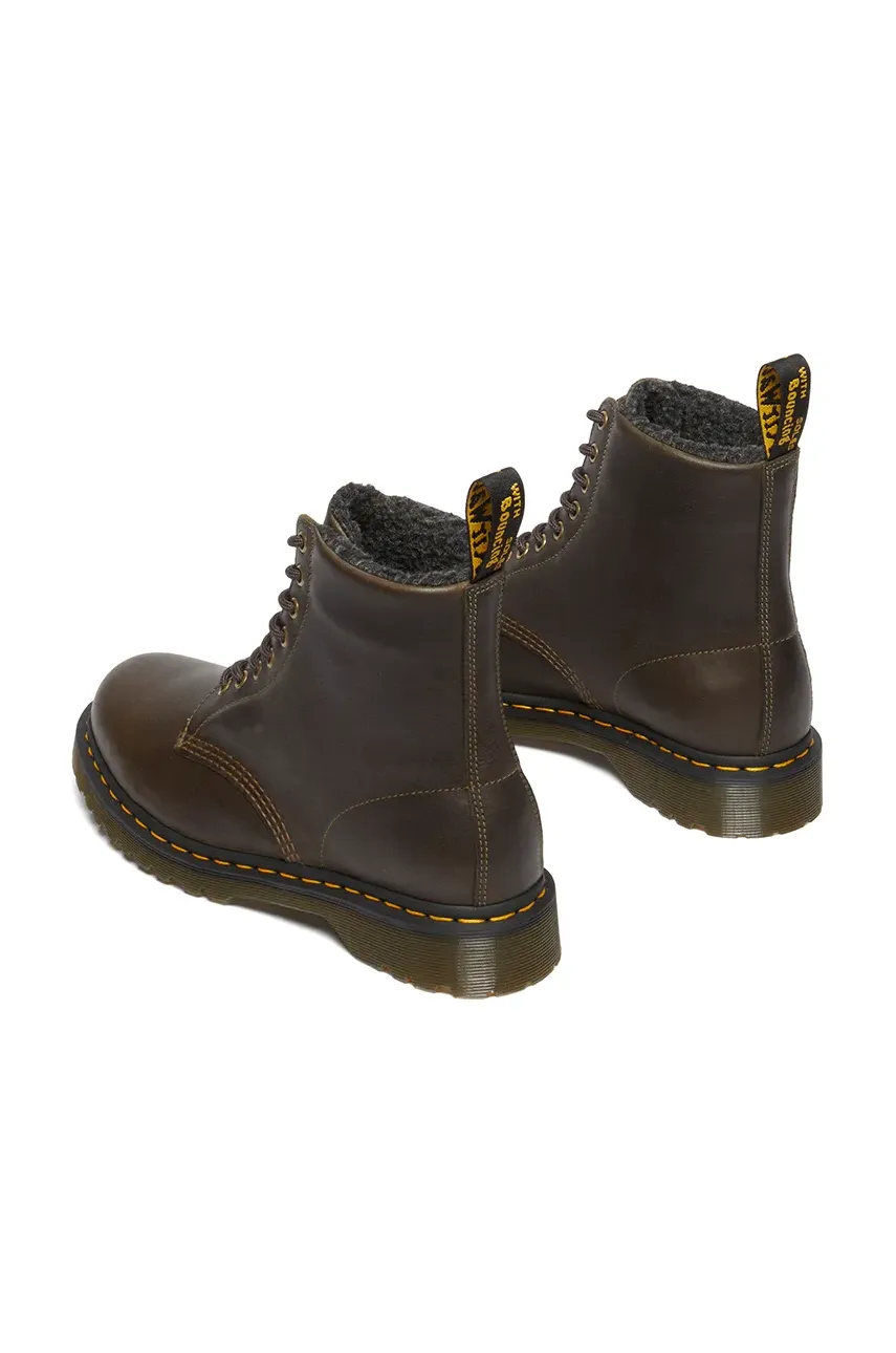 Usnjeni Nizki škornji Dr. Martens 1460 Wl ženski, Rjava Barva, DM31873538