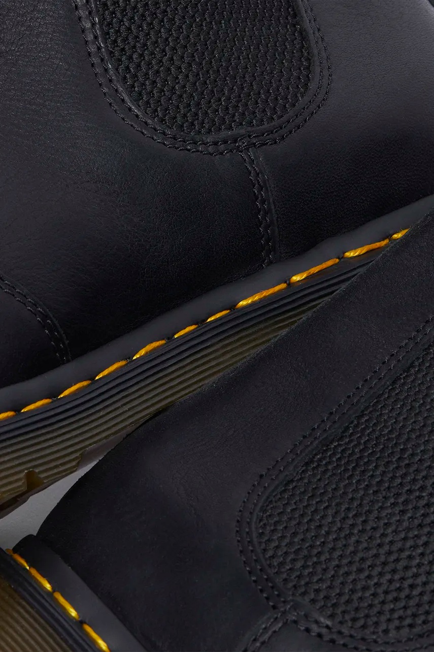 Черевики Dr. Martens 2976 WL колір чорний на плоскому ходу утеплені DM31874001 