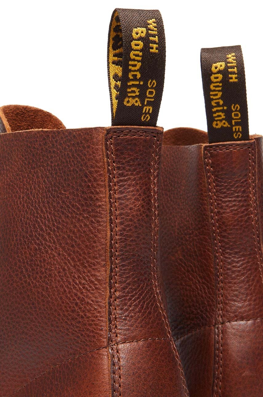 Шкіряні черевики Dr. Martens 1460 Pascal Ambassador жіночі колір коричневий на плоскому ходу DM31976253 