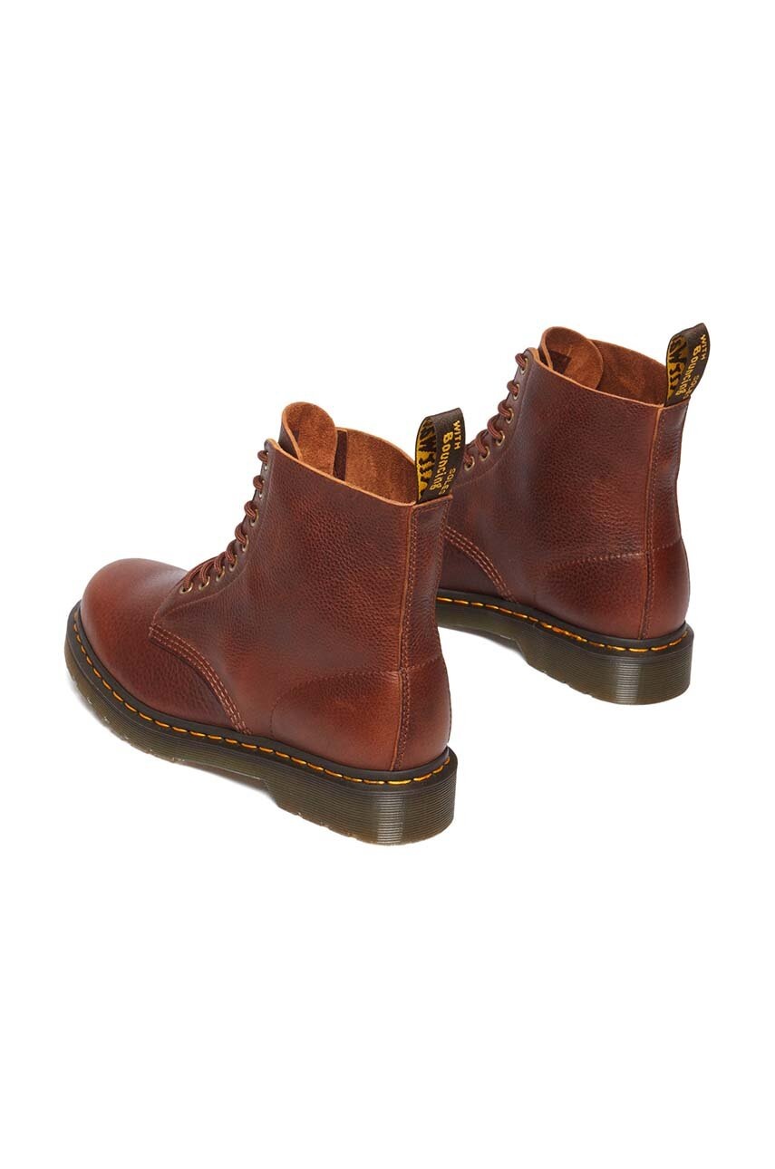 Шкіряні черевики Dr. Martens 1460 Pascal Ambassador жіночі колір коричневий на плоскому ходу DM31976253 