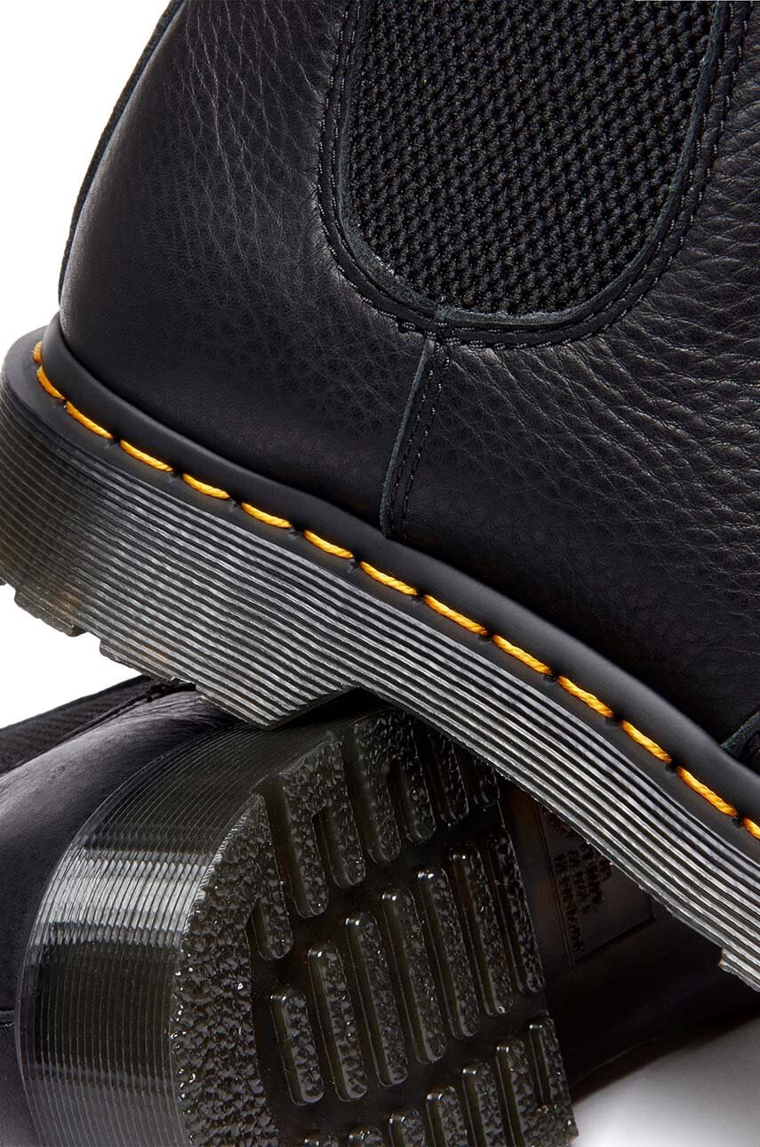 Шкіряні черевики Dr. Martens 2976 Ambassador колір чорний на плоскому ходу DM31989001 