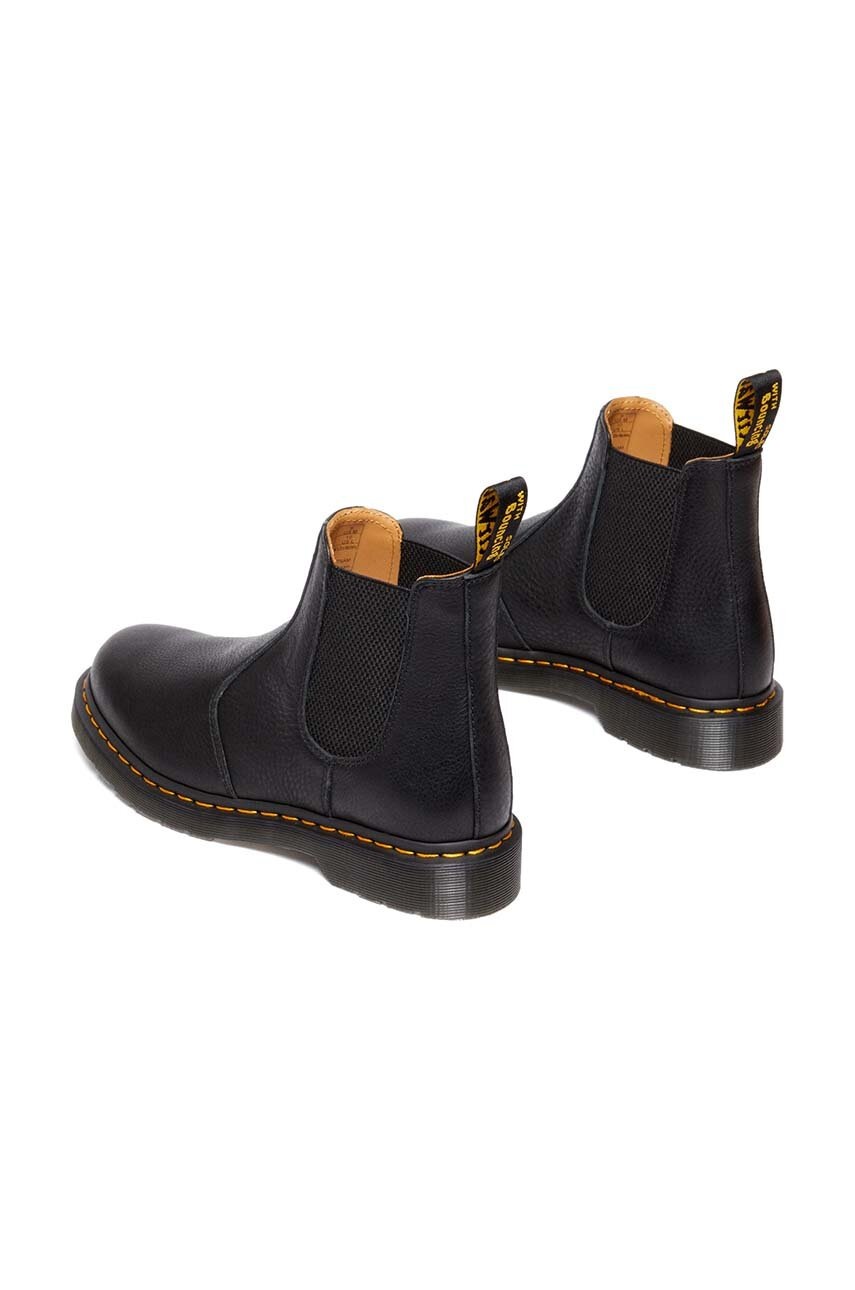 Шкіряні черевики Dr. Martens 2976 Ambassador колір чорний на плоскому ходу DM31989001 