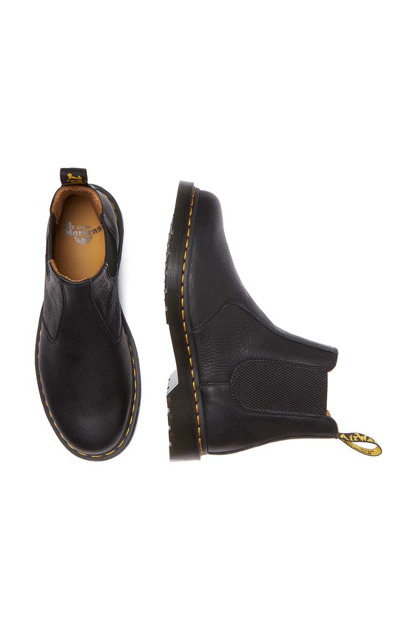 Шкіряні черевики Dr. Martens 2976 Ambassador колір чорний на плоскому ходу DM31989001 