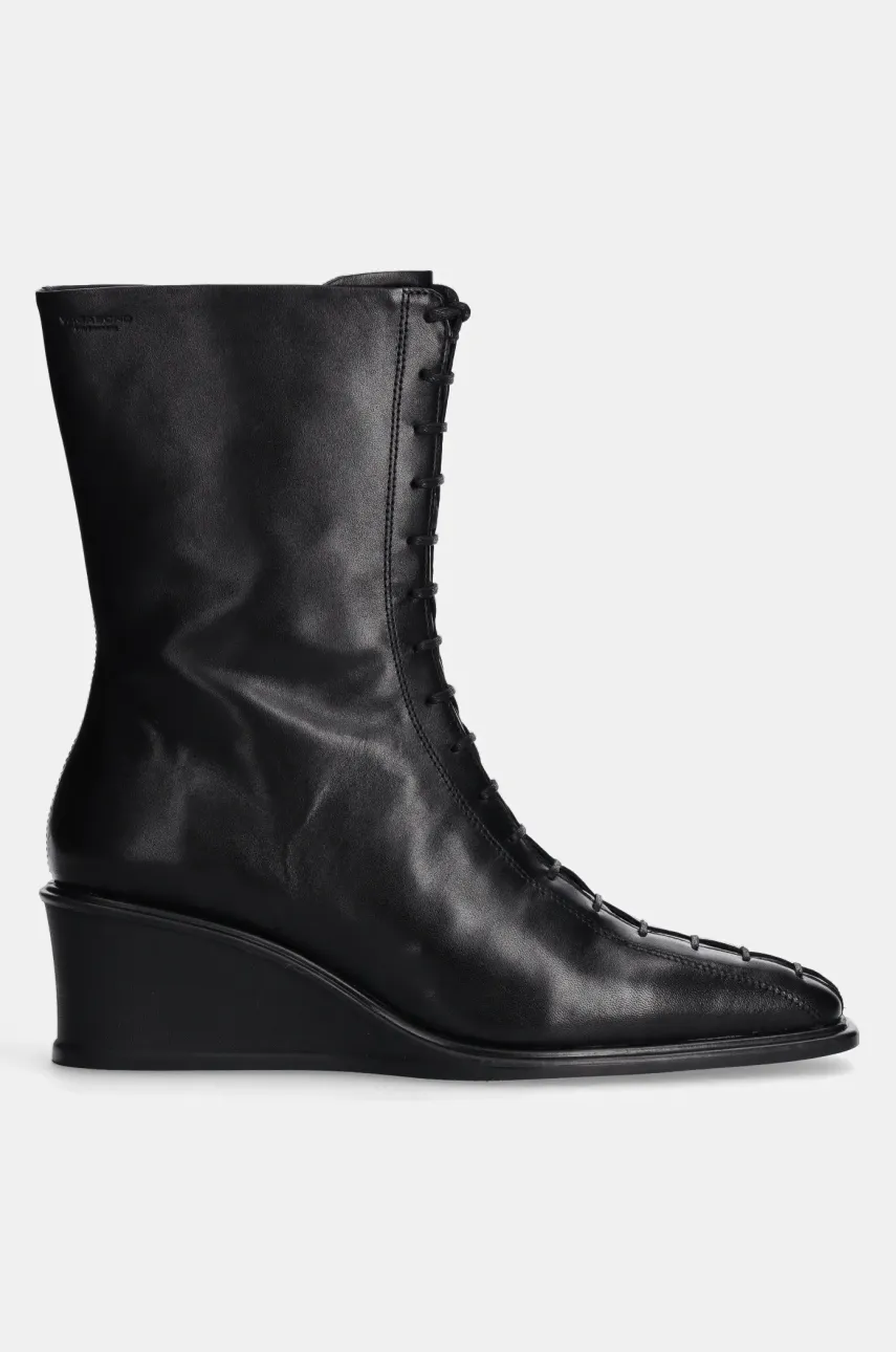 Кожаные полусапожки Vagabond Shoemakers AINO женские цвет чёрный на платформе 5829-301-20 Кожаные полусапожки Vagabond Shoemakers AINO женские цвет чёрный на платформе 5829-301-20