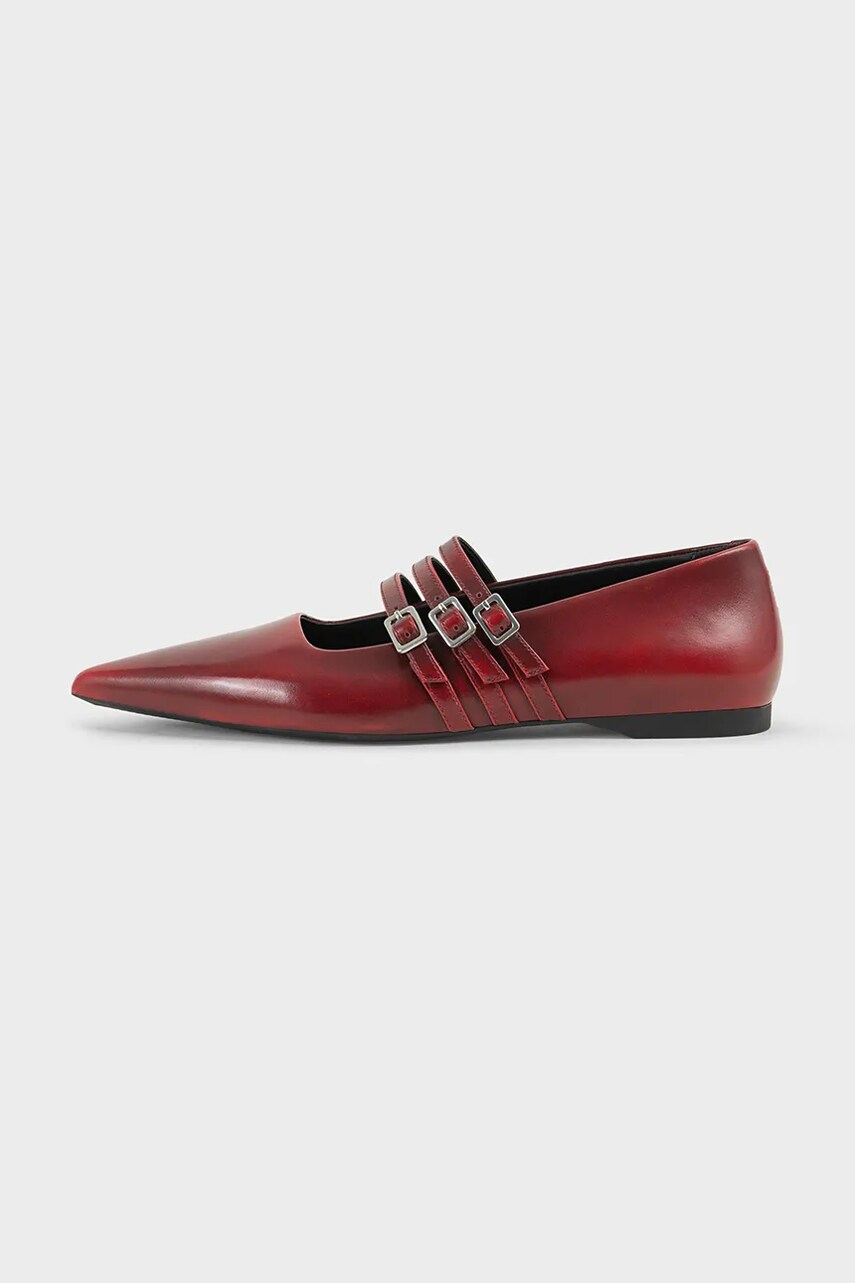 Vagabond Shoemakers balerini de piele HERMINE culoarea rosu, 5833-218-47