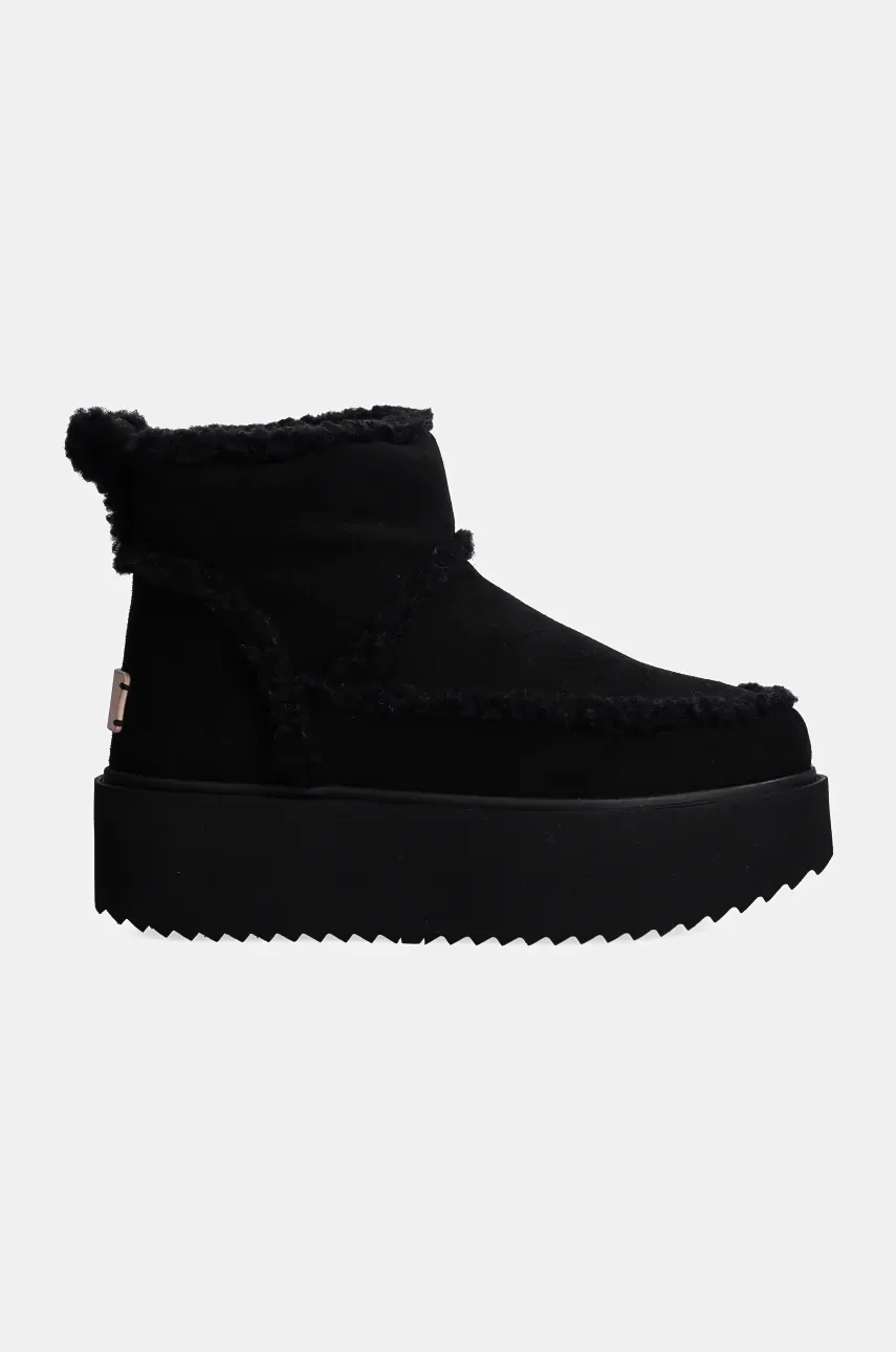 Замшевые сапоги Inuikii Inuikii X Coccinelle Classic Low Shearling цвет чёрный 75204-150 Замшевые сапоги Inuikii Inuikii X Coccinelle Classic Low Shearling цвет чёрный 75204-150