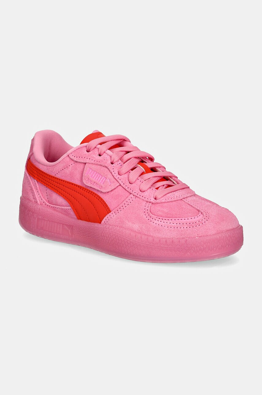 Puma sneakers din piele intoarsă Palermo Moda Xtra culoarea roz, 398534
