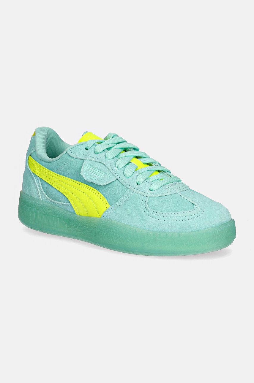 Puma sneakers din piele intoarsă Palermo Moda Xtra culoarea turcoaz, 398534