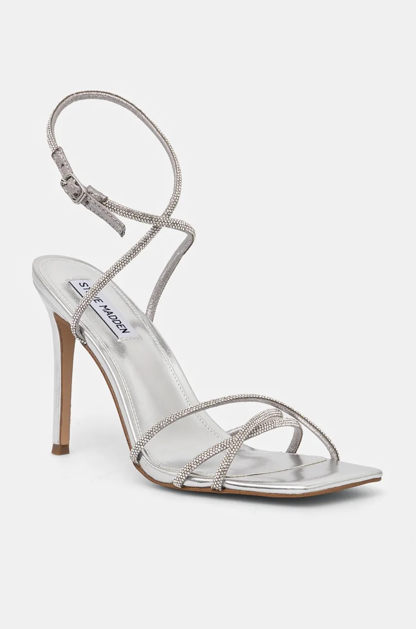 Сандалии Steve Madden Slayed цвет серебрянный SM11002948 Сандалии Steve Madden Slayed цвет серебрянный SM11002948