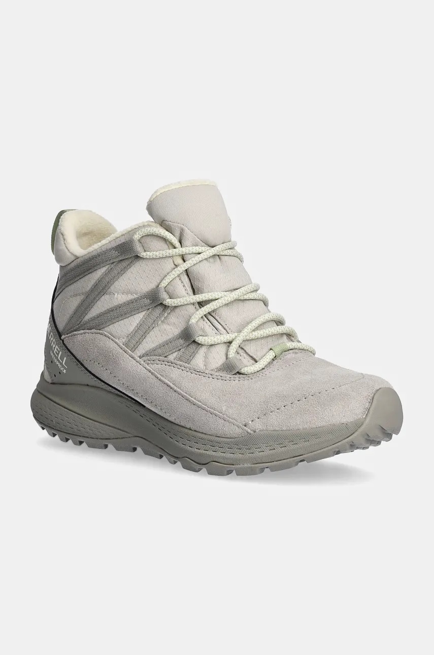 Merrell pantofi Bravada Edge 2 Thermo DEMI Waterproof femei, culoarea gri, izolat, J038200 Merrell pantofi Bravada Edge 2 Thermo DEMI Waterproof femei, culoarea gri, izolat, J038200