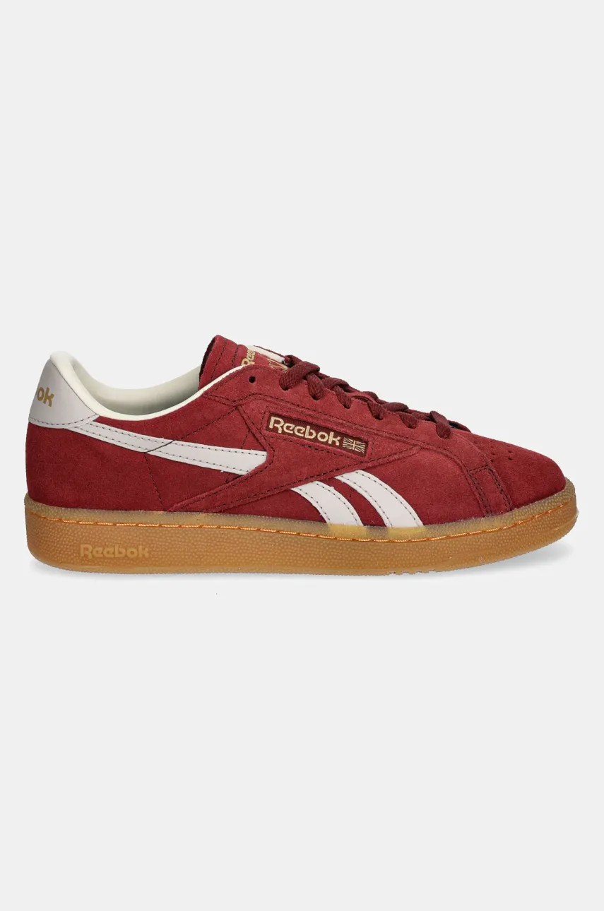Кроссовки Reebok Classic Club C Grounds Uk цвет бордовый 100204901 Кроссовки Reebok Classic Club C Grounds Uk цвет бордовый 100204901