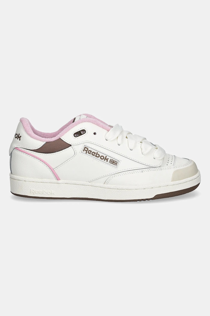 Кожаные кроссовки Reebok Classic Club C Bulc цвет бежевый 100201214 Кожаные кроссовки Reebok Classic Club C Bulc цвет бежевый 100201214