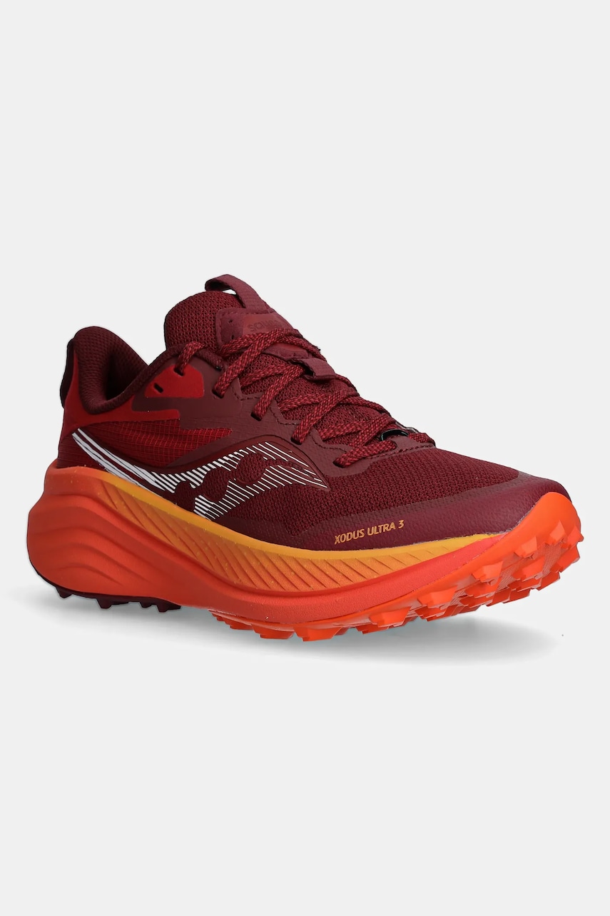 Saucony pantofi Xodus Ultra 3 femei, culoarea bordo, S10914.212