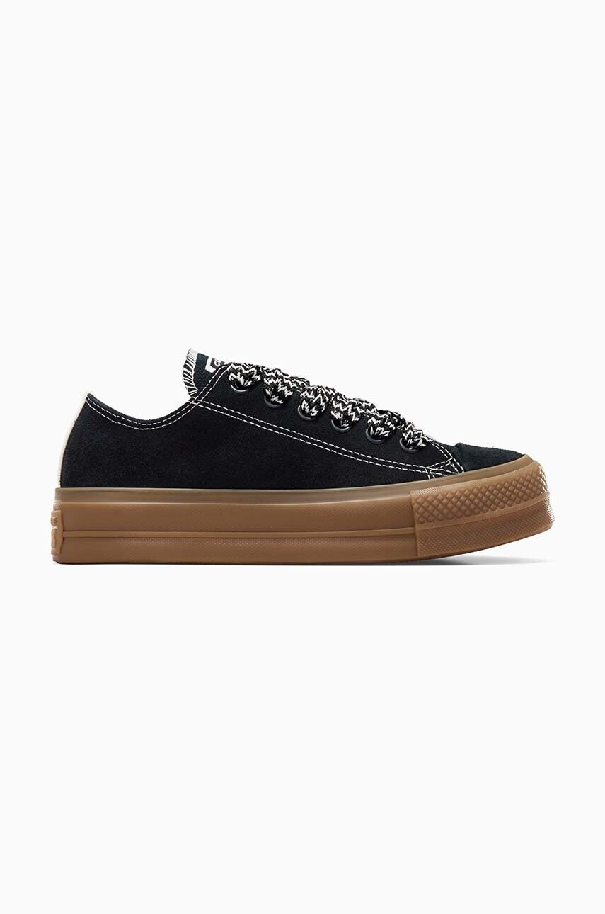 

Ниски кецове Converse Chuck Taylor All Star Lift в черно A08306C, Черен