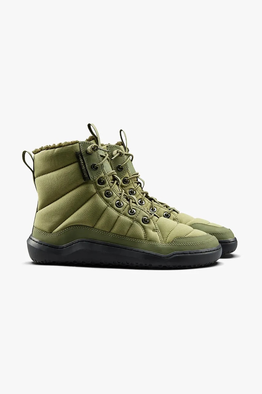 Полусапожки Vivobarefoot GOBI HIBER женские цвет зелёный на плоском ходу с утеплением 209438 Полусапожки Vivobarefoot GOBI HIBER женские цвет зелёный на плоском ходу с утеплением 209438