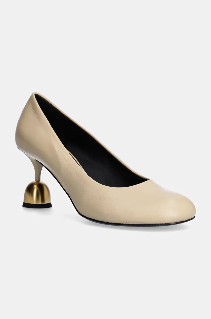 Vanda Novak stilettos de piele Betty culoarea bej