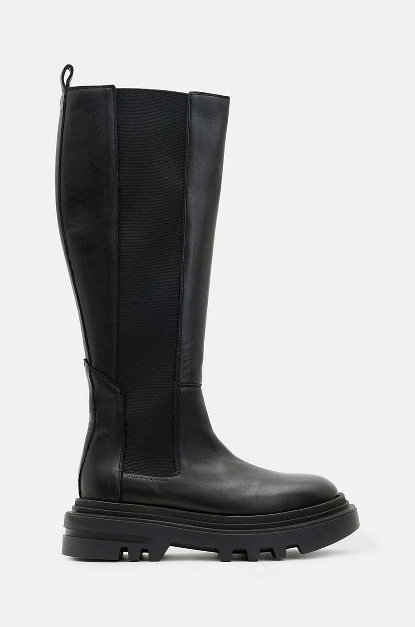 AllSaints cizme Monica Boot femei, culoarea negru, cu platforma, W059FB