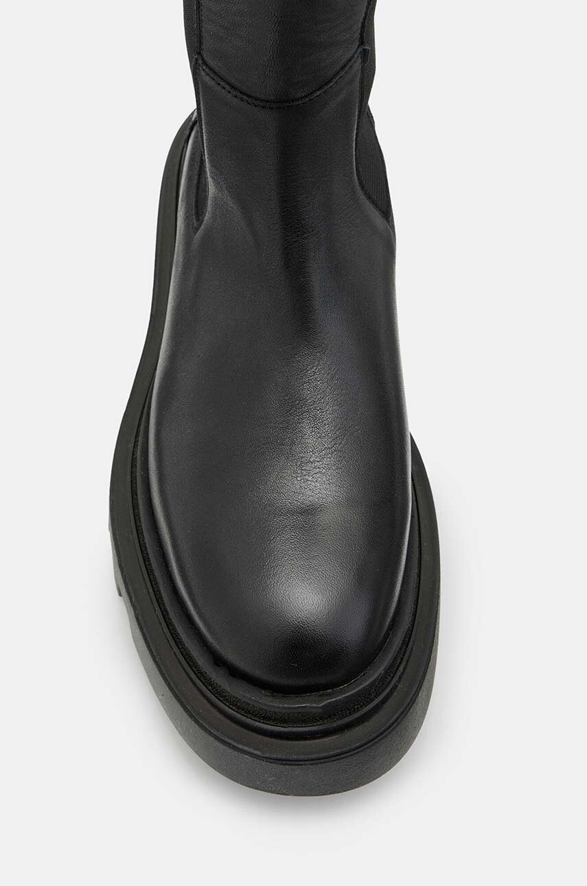 Чоботи AllSaints Monica Boot жіночі колір чорний на платформі W059FB 