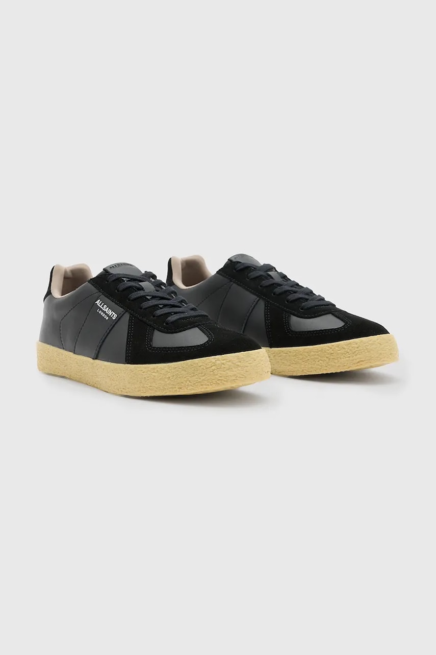 Кожаные кроссовки AllSaints Jaimee Sneaker цвет чёрный W069FB Кожаные кроссовки AllSaints Jaimee Sneaker цвет чёрный W069FB