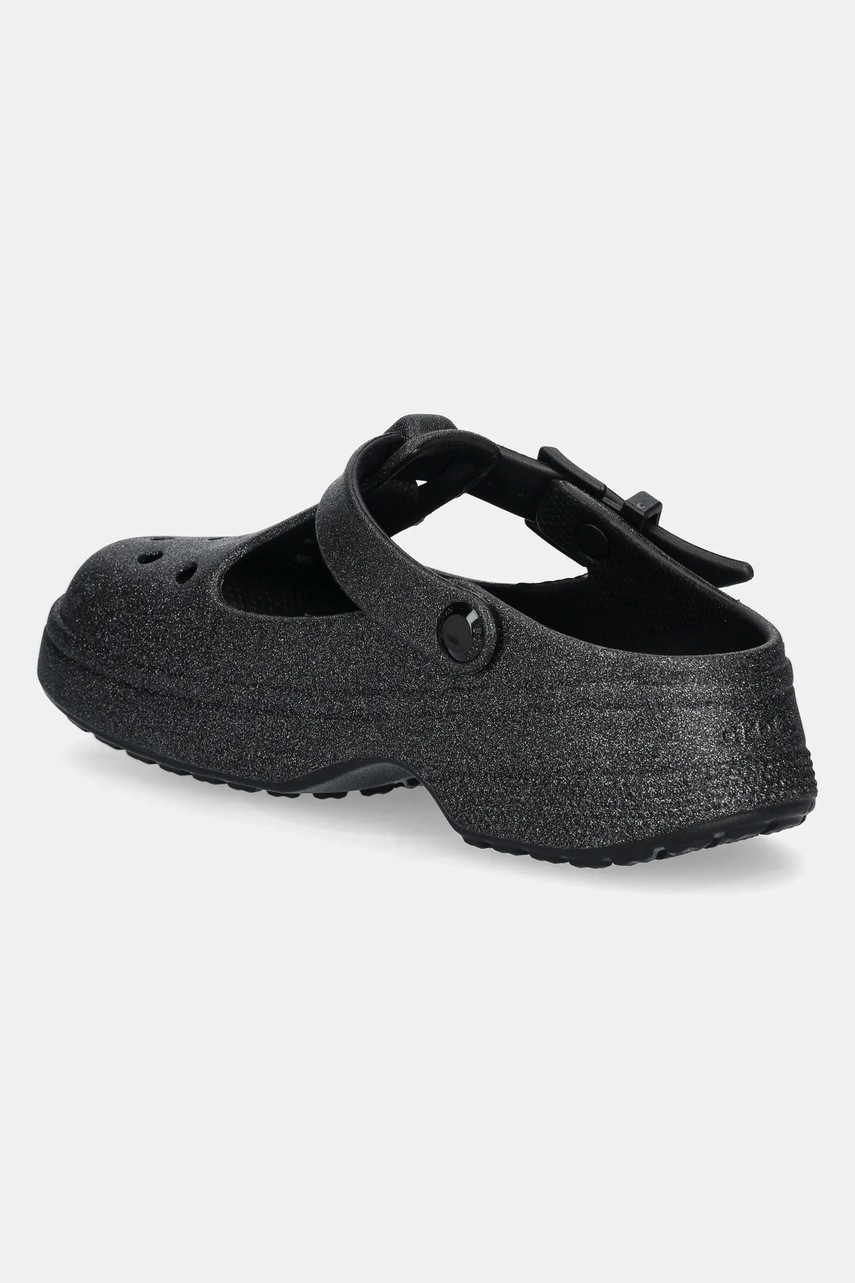 Шльопанці Crocs Classic Mary Jane Glitter Clog жіночі колір чорний 210737 
