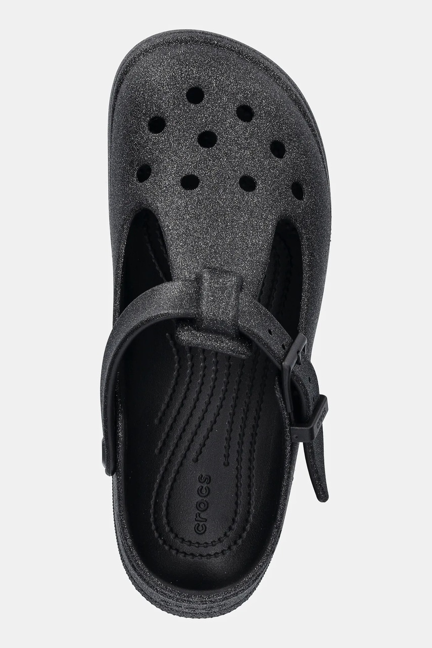 Шльопанці Crocs Classic Mary Jane Glitter Clog жіночі колір чорний 210737 