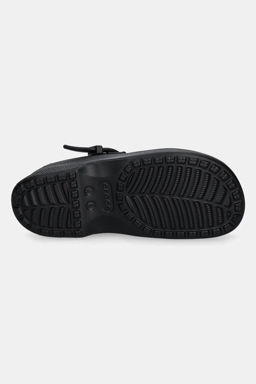 Шльопанці Crocs Classic Mary Jane Glitter Clog жіночі колір чорний 210737 