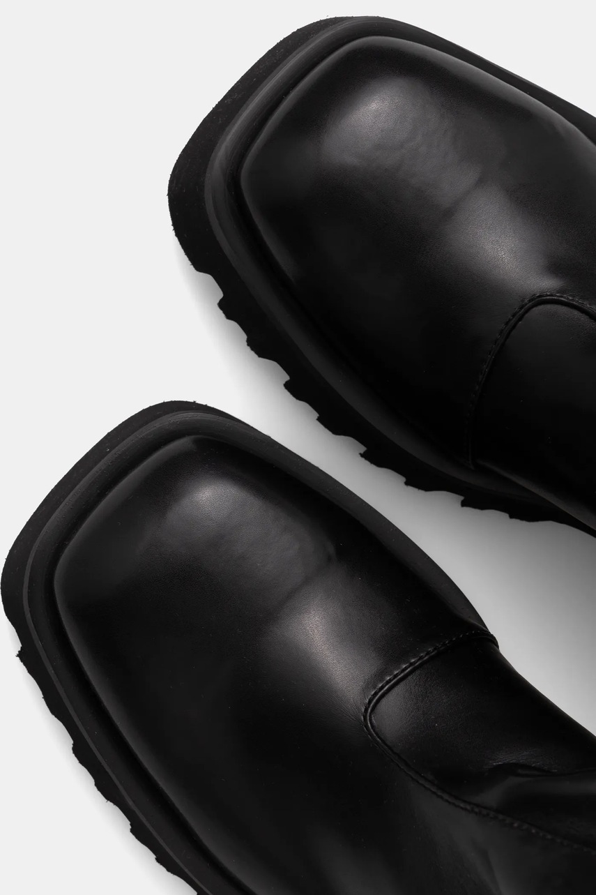 Δερμάτινες μπότες Fiorucci γυναικείες, χρώμα: μαύρο, W01FMASH281VL01 φωτογραφία