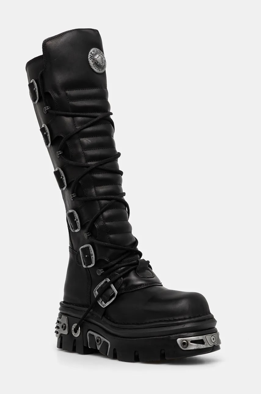 New Rock cizme ITALI Y NOMADA + REACTOR E14 TOBERAS ORIF Y C femei, culoarea negru, cu platforma, M-272-S1 New Rock cizme ITALI Y NOMADA + REACTOR E14 TOBERAS ORIF Y C femei, culoarea negru, cu platforma, M-272-S1