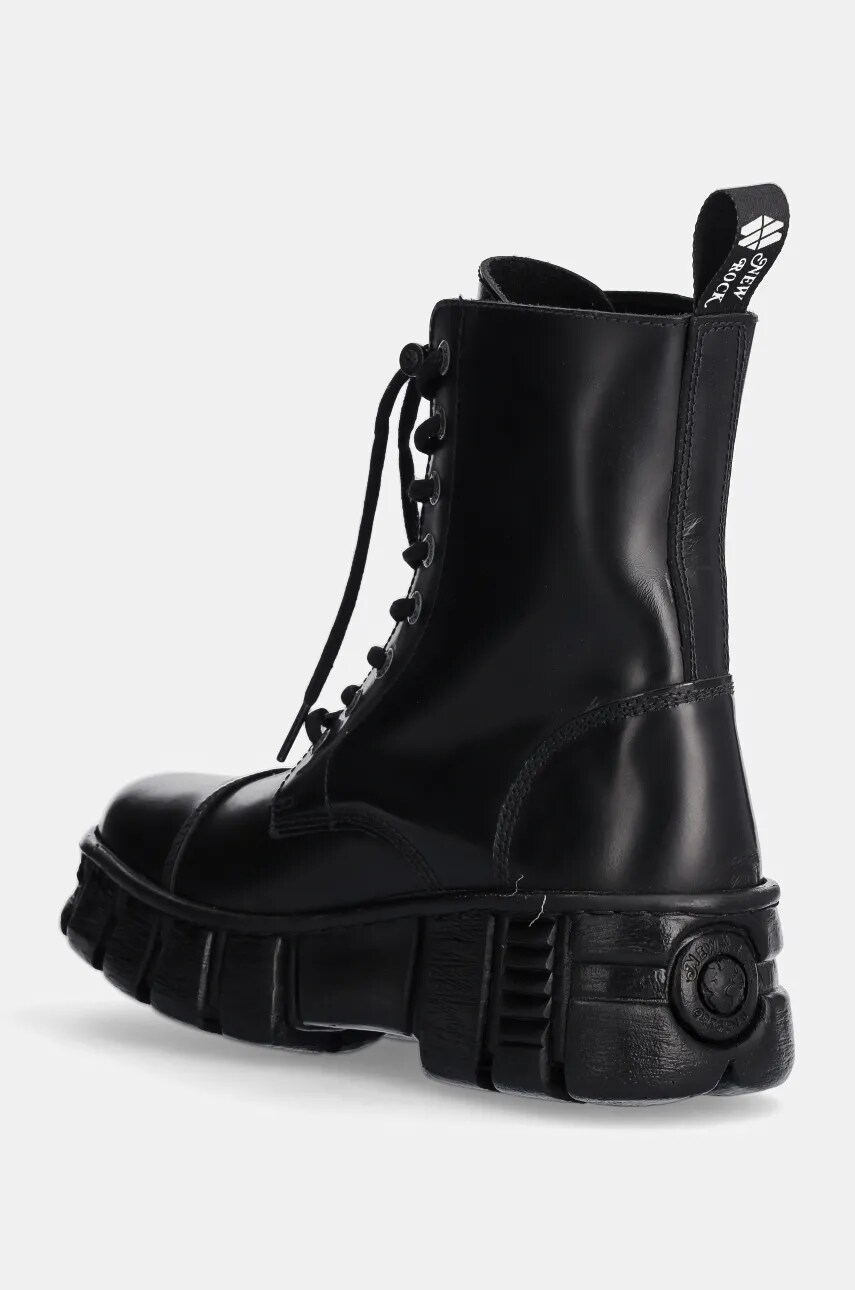 New Rock bőr bakancs Antik Negro + Tower Casco Negro Lateral fekete, női, platformos, M-WALL126N-C1 termék 2. képe