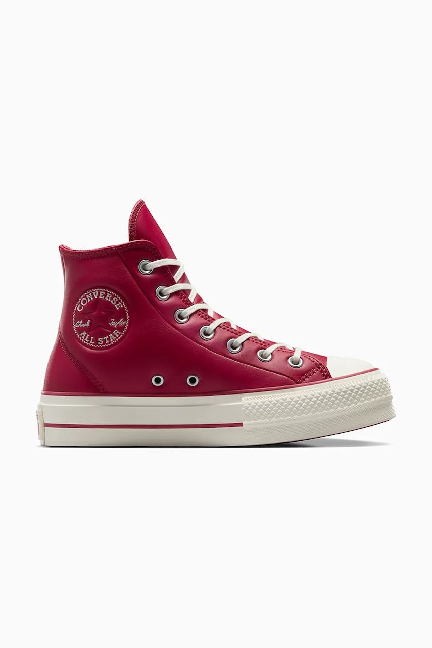 Converse tenisi Chuck Taylor All Star Lift femei, culoarea rosu, A11161C