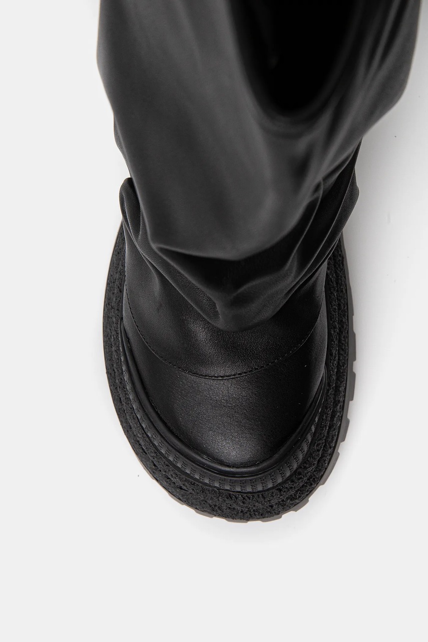 Шкіряні черевики Naked Wolfe Disturb жіночі колір чорний на платформі Disturb Leather Black 