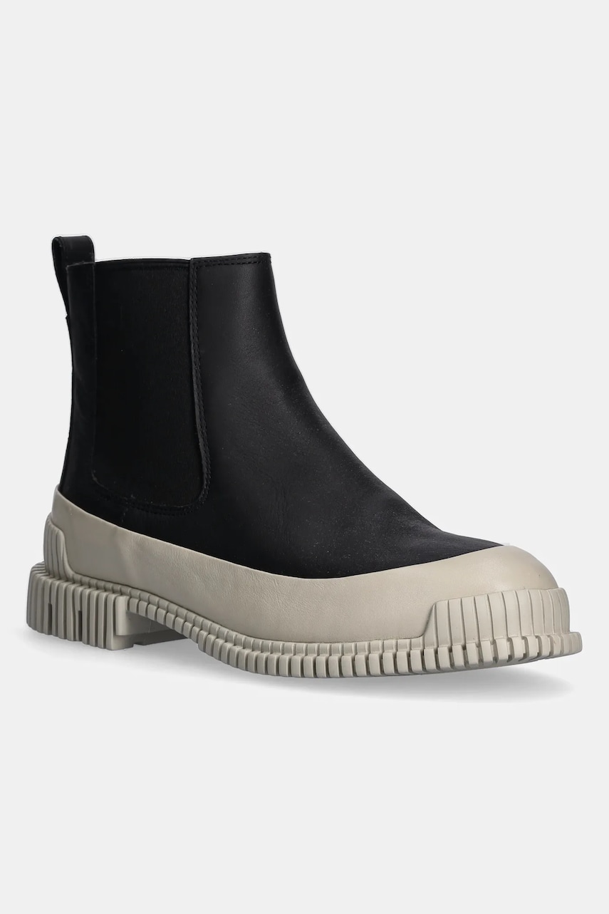 Camper ghete chelsea de piele Pix femei, culoarea negru, cu toc plat, K400304-022 Camper ghete chelsea de piele Pix femei, culoarea negru, cu toc plat, K400304-022