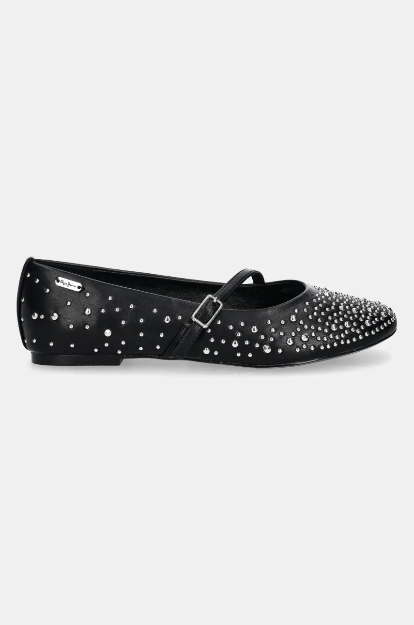Балетки Pepe Jeans DIANE SHINY цвет чёрный PLS10425 Балетки Pepe Jeans DIANE SHINY цвет чёрный PLS10425