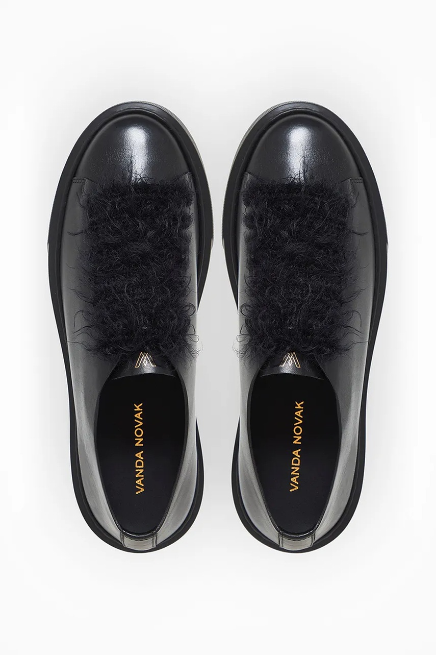 Δερμάτινα αθλητικά παπούτσια Vanda Novak Grace χρώμα: μαύρο φωτογραφία