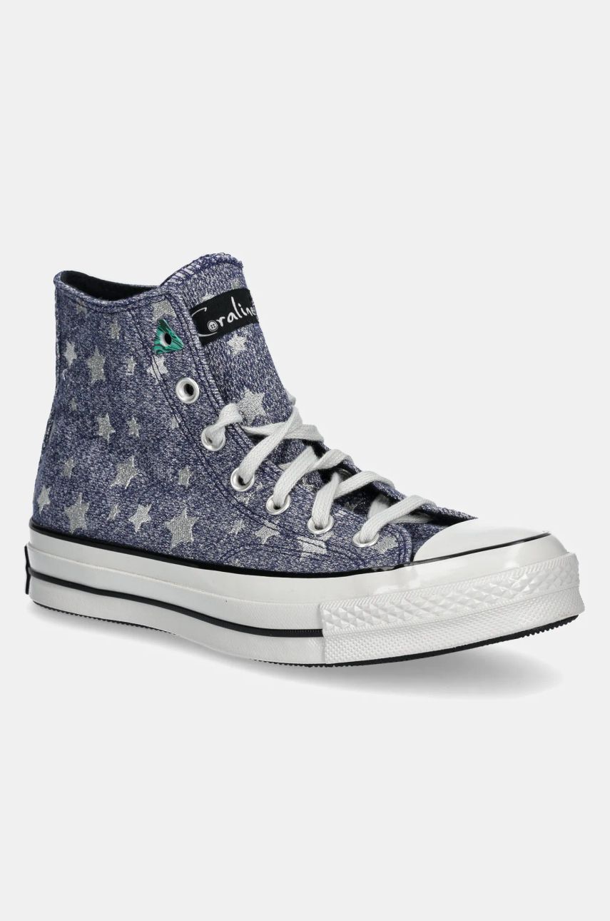 Converse tenisi Converse x Coraline Chuck 70 femei, culoarea albastru marin, A13855C